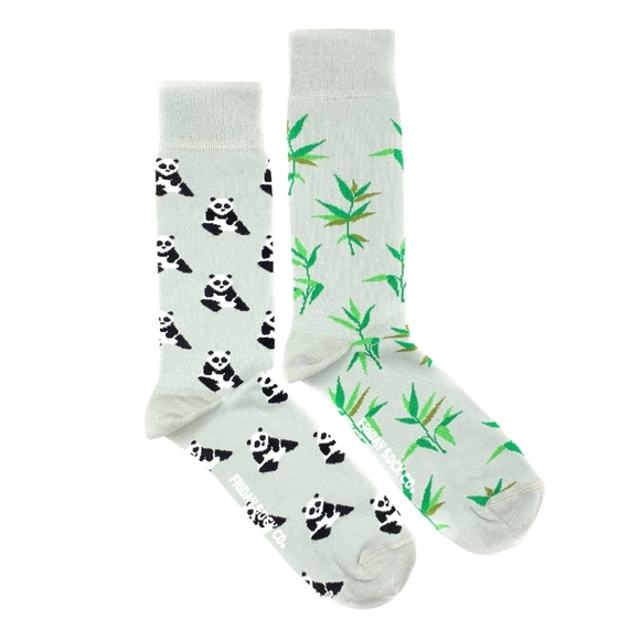 Men’s Socks | Panda and Bamboo | Fun Socks - Picture 2 of 2